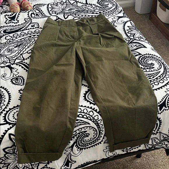 Aritzia Wilfred Olive Green Trousers - Picture 3 of 5